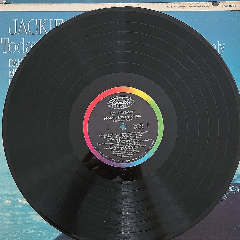 JACKIE GLEASON: today's romantic hits for lovers only CAPITOL 12" LP 33 RPM 1978 - Picture 3 of 4